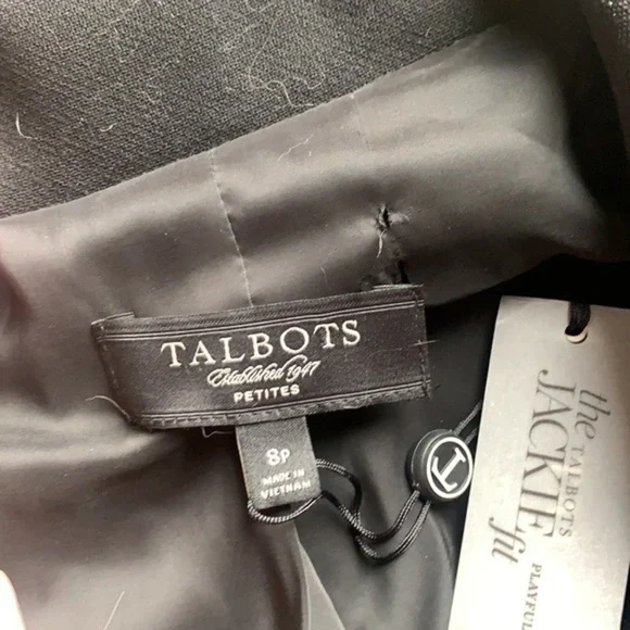 Talbots Elegant Black Suit Jacket - Picture 4 of 8
